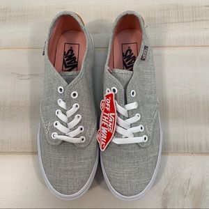 NEW Van’s Off The Wall Canvas Gray Sneakers 9